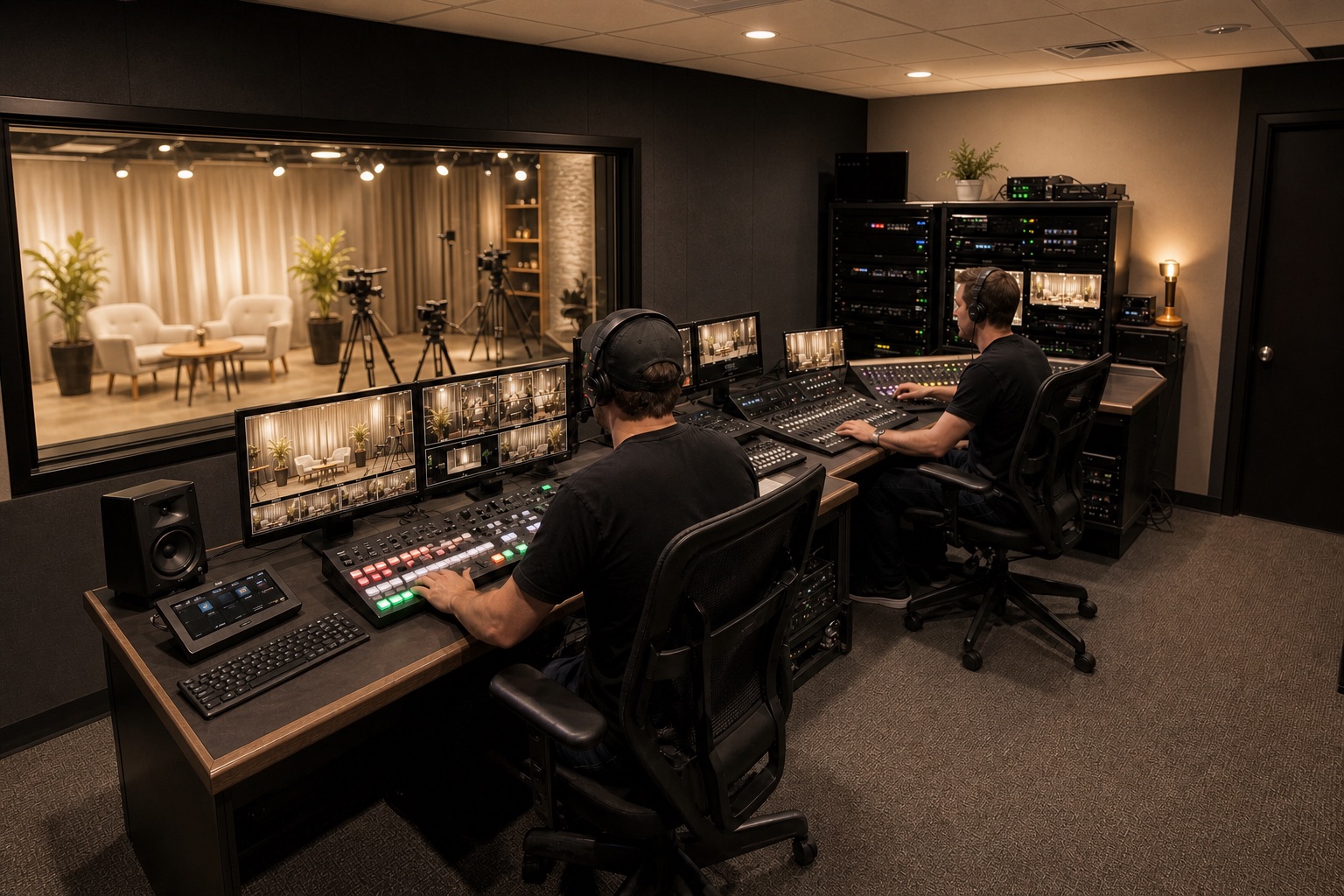 Realistic VTP production control room